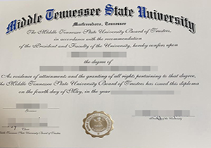 Middle Tennessee State University degree-1