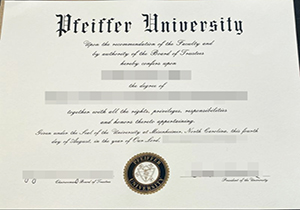 Pfeiffer University degree-1