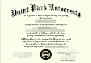 Point Park University diploma-1