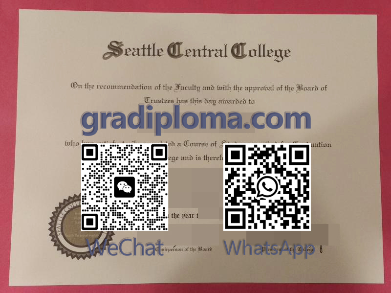 Seattle Central College diploma