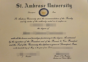 St. Ambrose University degree-1