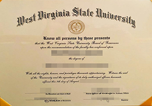 West Virginia State University diploma-1