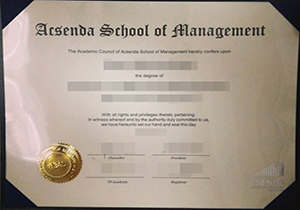 Acsenda School of Management diploma-1