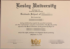 Lesley University diploma-1