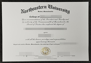 Northeastern University diploma-1