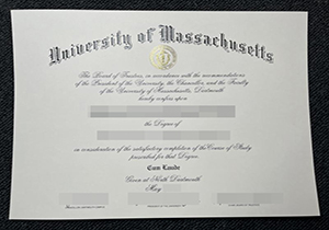 University of Massachusetts diploma-1