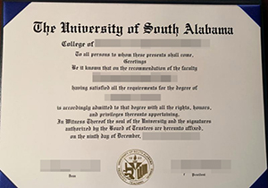 University of South Alabama degree-1