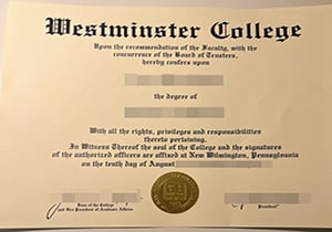 Westminster College degree-1