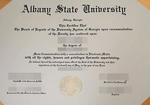 Albany State University diploma-1