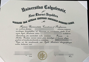 Colgate University diploma-1