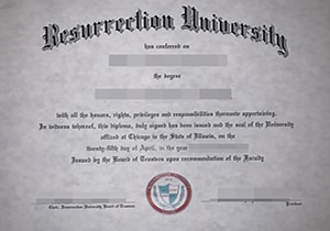 Resurrection University degree-1