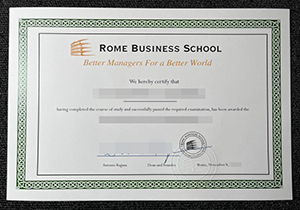 Rome Business School diploma-1