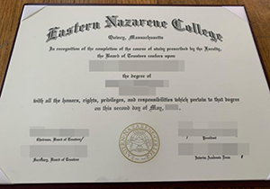 Eastern Nazarene College degree-1