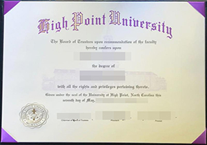 High Point University diploma-1