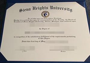 Siena Heights University degree-1