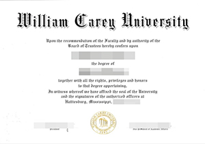 William Carey University degree-1