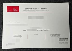 Emlyon Business School diploma-1