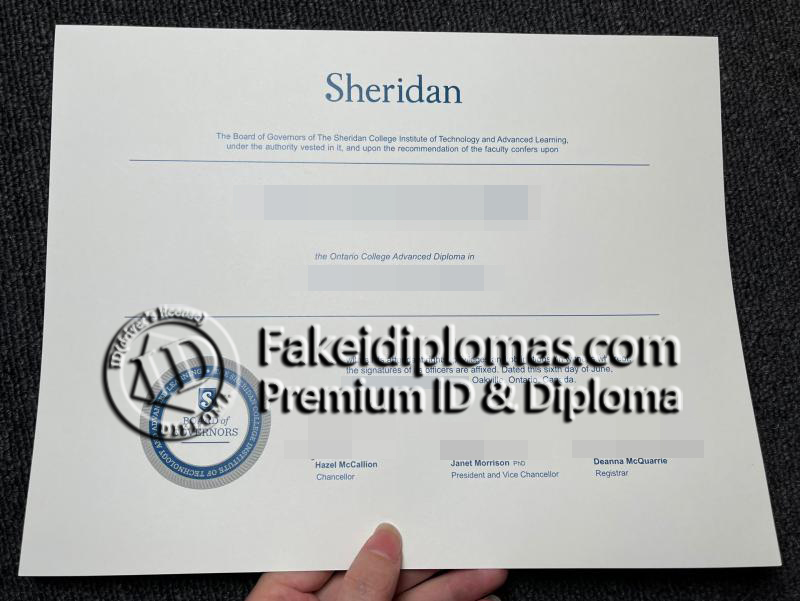 Sheridan College diploma