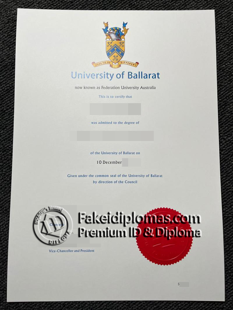 University of Ballarat degree