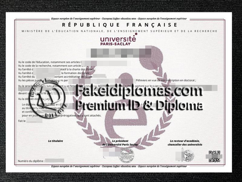 Université Paris-Saclay diploma
