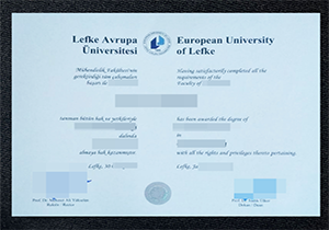 European University of Lefke diploma-1