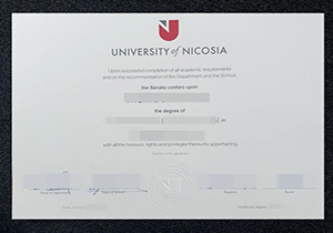 University Of NICOSIA diploma-1