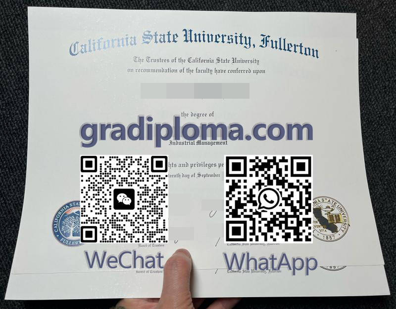 Cal State Fullerton diploma