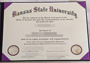 Kansas State University degree copy