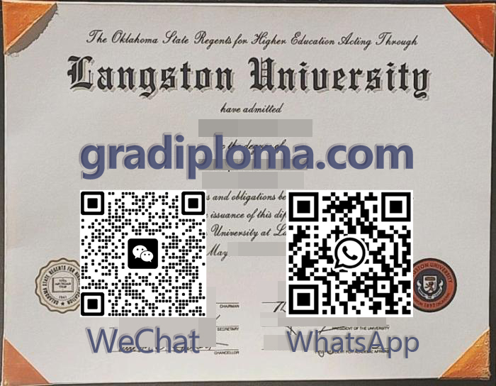 Langston University diploma