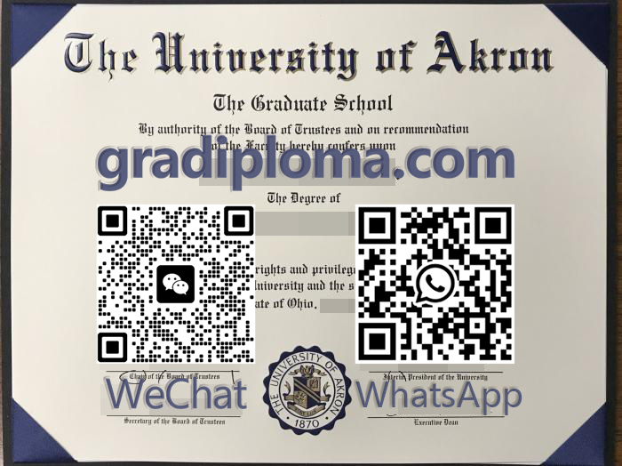 University of Akron diploma