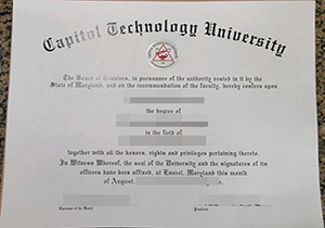 Capitol Technology University degree copy