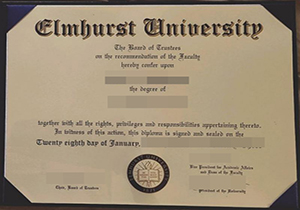 Elmhurst University diploma-1