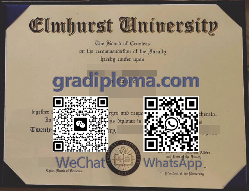 Elmhurst University diploma