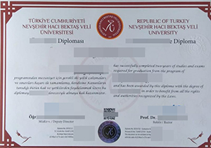 Nevsehir Haci Bektas Veli Üniversitesi diploma-1