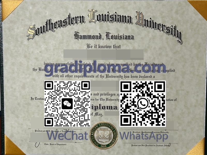 Southeastern Louisiana University diploma