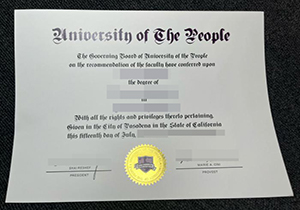 University of the People diploma copy