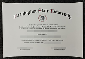 Washington State University degree replacement