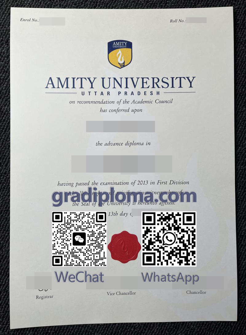 Amity University diploma