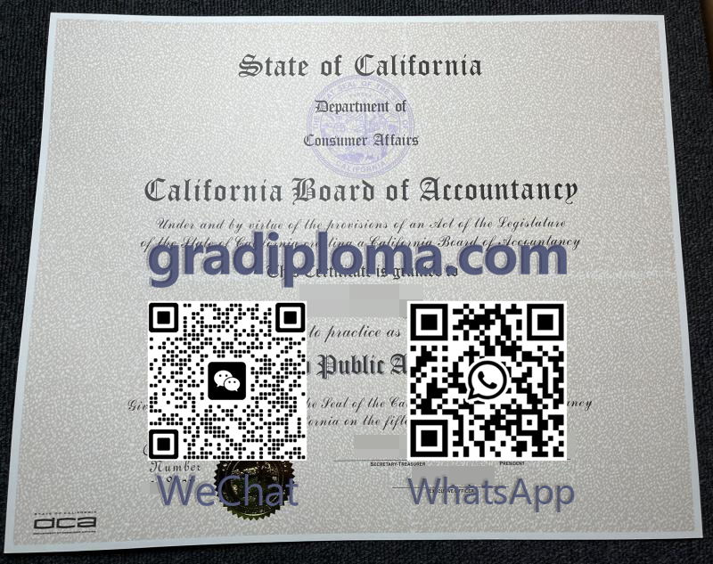 California CPA Certificate