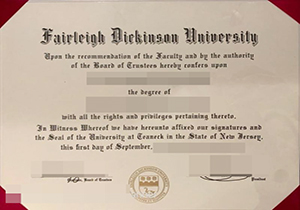 Fairleigh Dickinson University degree-1