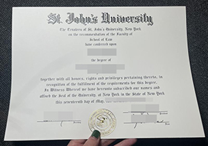 St. John’s University diploma-1