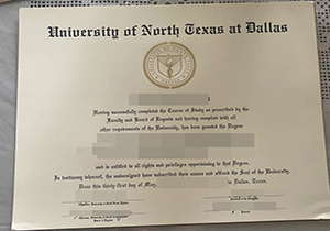 UNT Dallas diploma-1