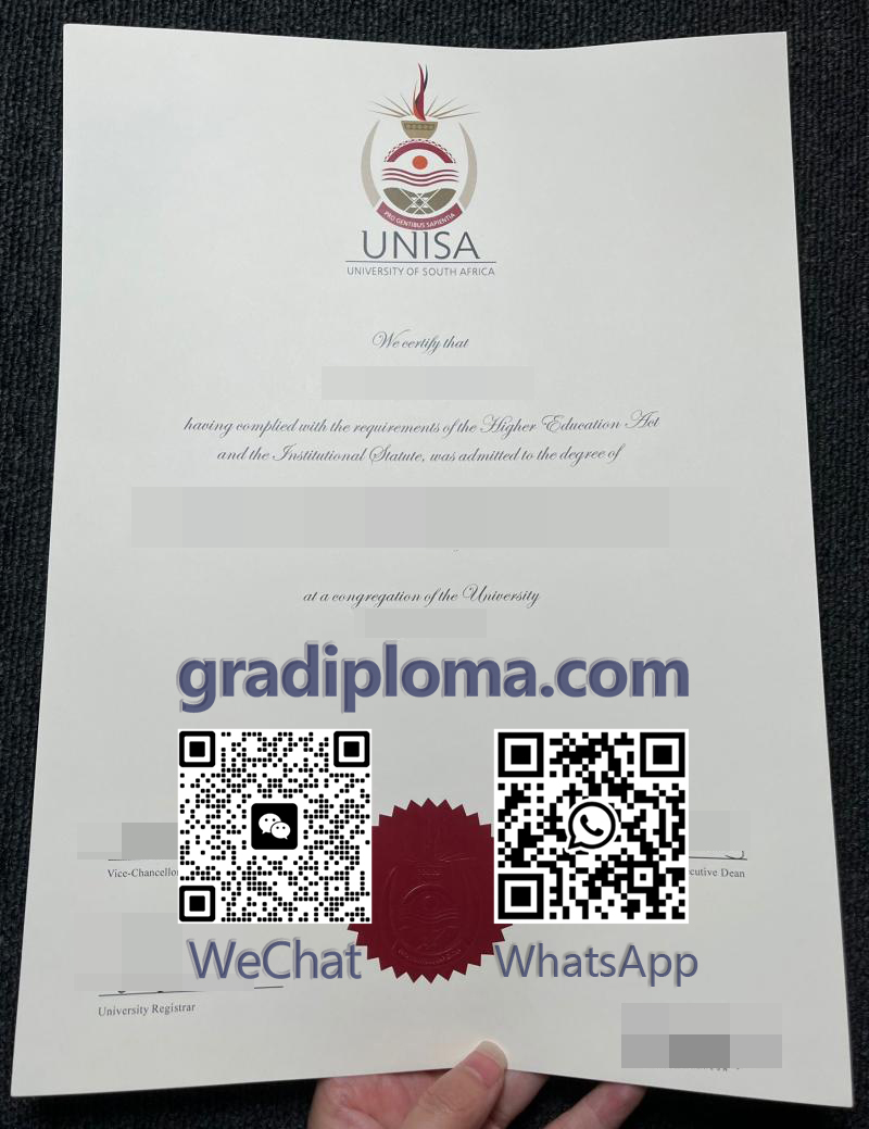 University of South Africa diplomas