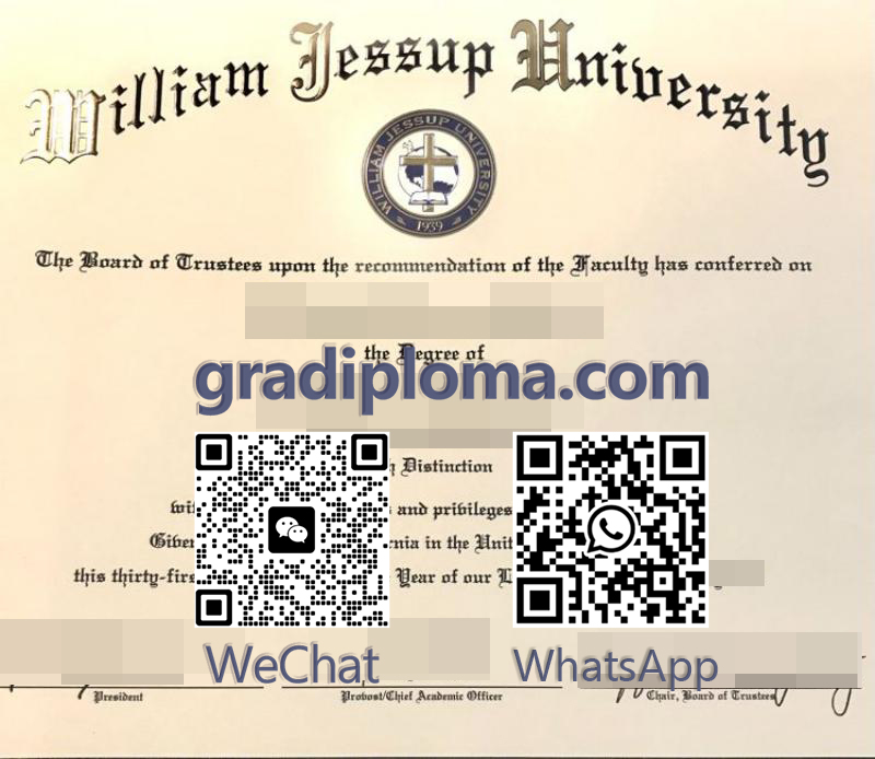 William Jessup University diploma