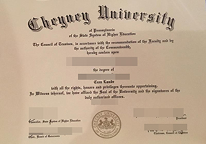 Cheyney University of Pennsylvania degree-1