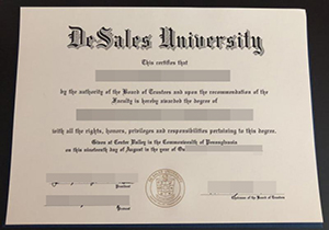 DeSales University diploma-1