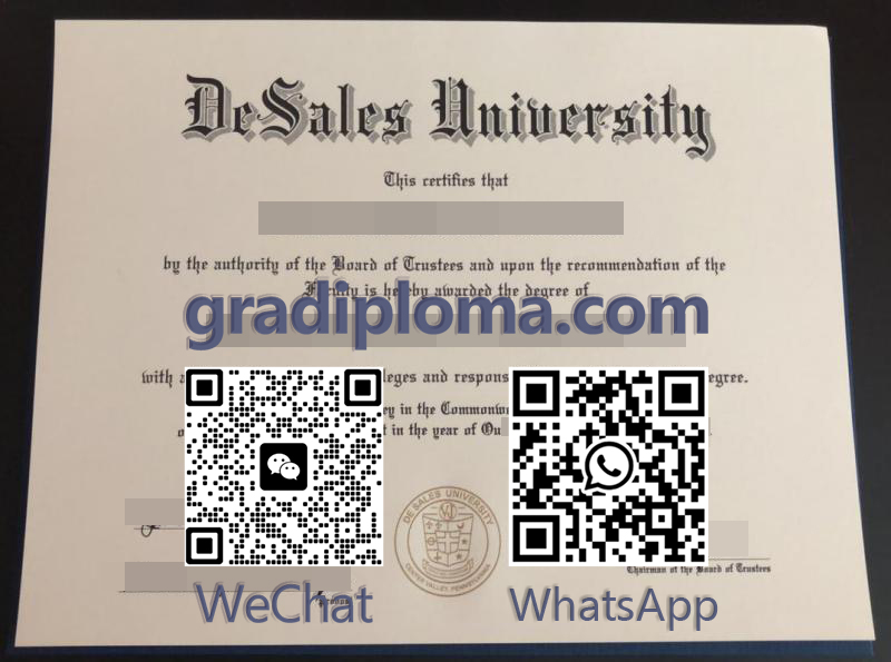 DeSales University diploma