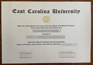 East Carolina University diploma-1