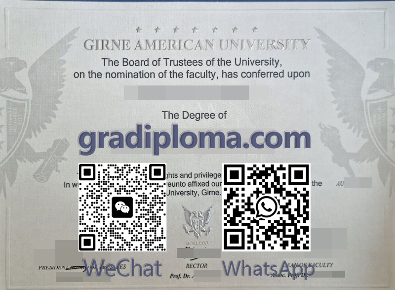 Girne American University diploma