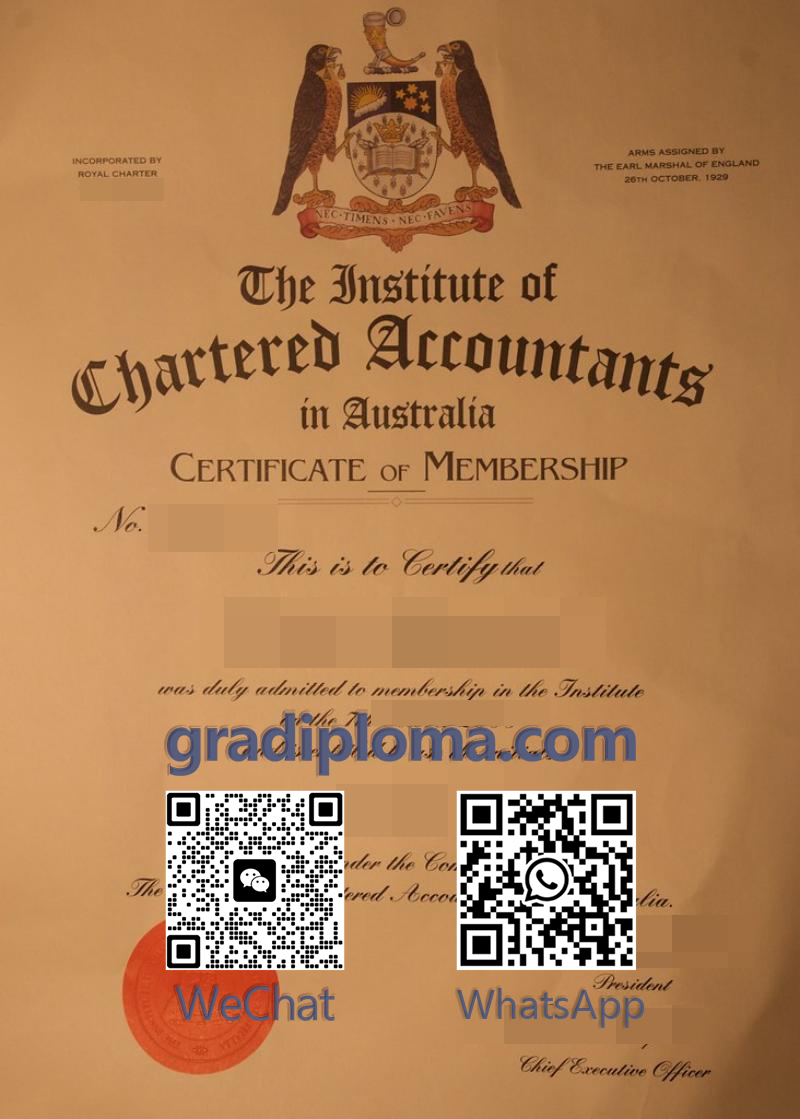 ICAA certificate